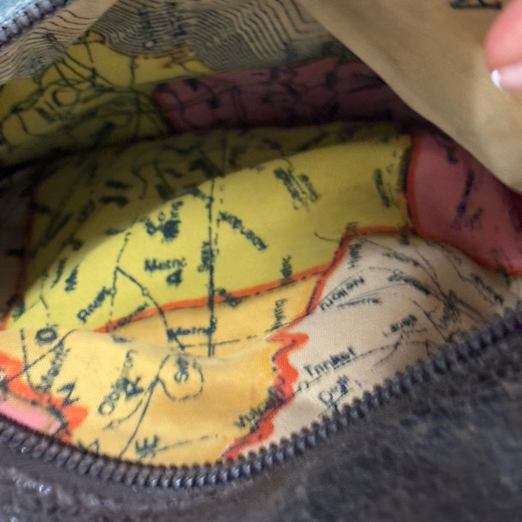 Americana By Sharif Teal &Brown
 Soft Lthr Crossbody /Shoulder
Bag - Picture 13 of 15